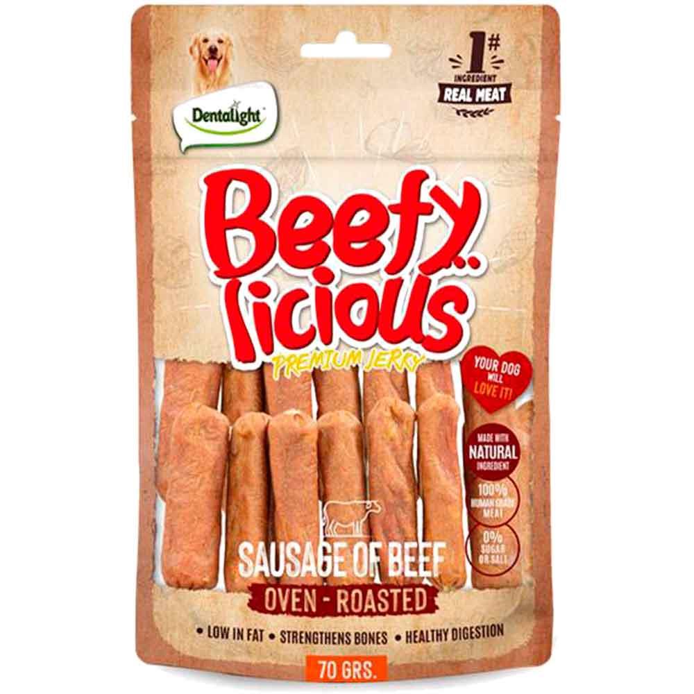 Dentalight Beefy Sausage Sığır Etli Köpek Ödül Sucuğu 70 Gr 6942133313463 Amazon Pet Center