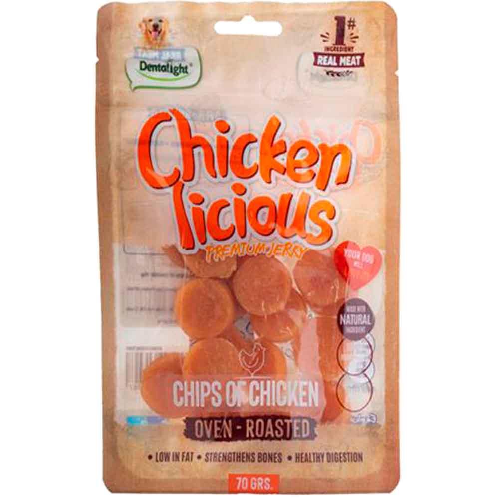 Dentalight Chicken Chips Tavuk Etli Köpek Ödül Cipsi 70 Gr 6942133313067 Amazon Pet Center
