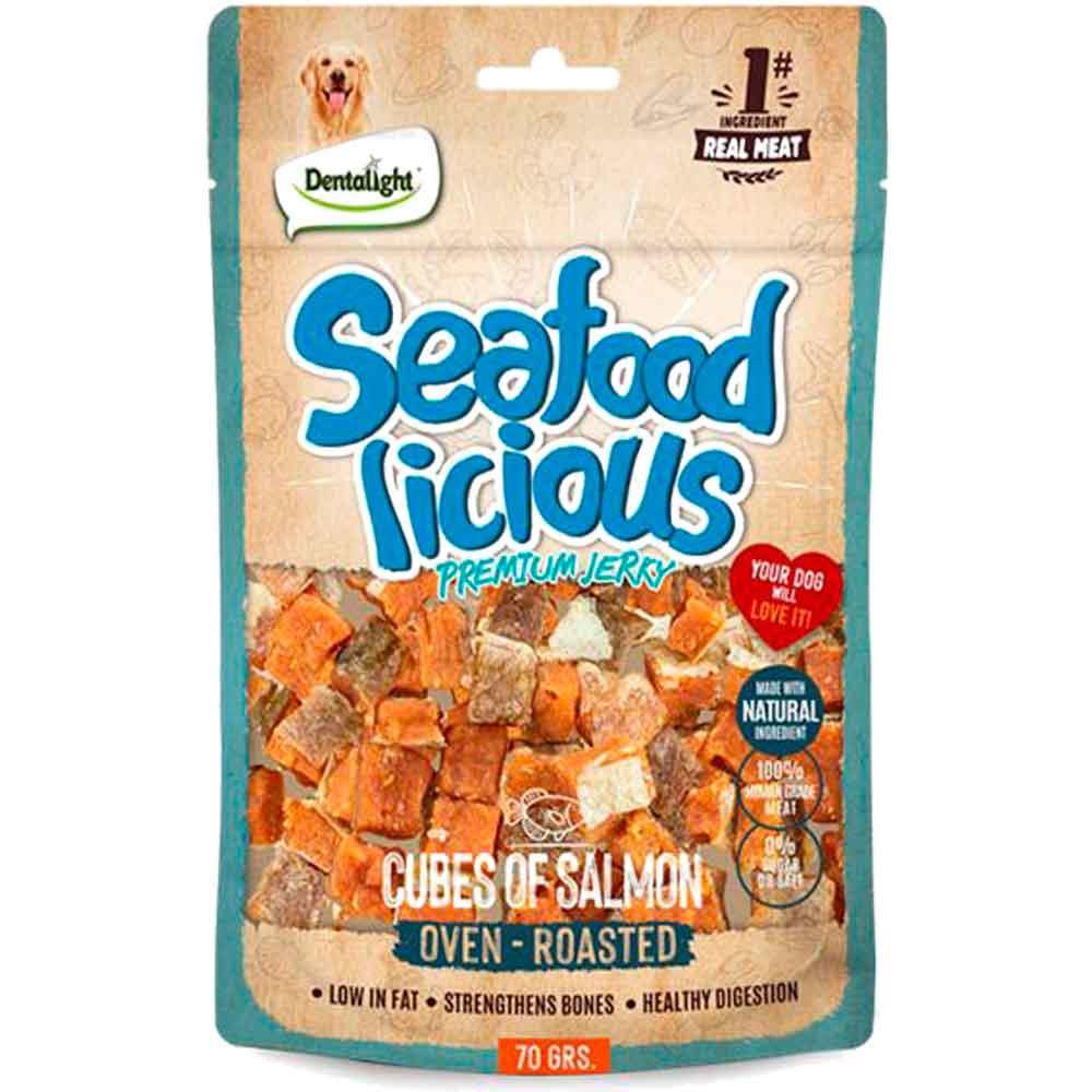 Dentalight Seafood Cube Somon Balıklı Köpek Ödül Küpleri 70 Gr 6942133313357 Amazon Pet Center