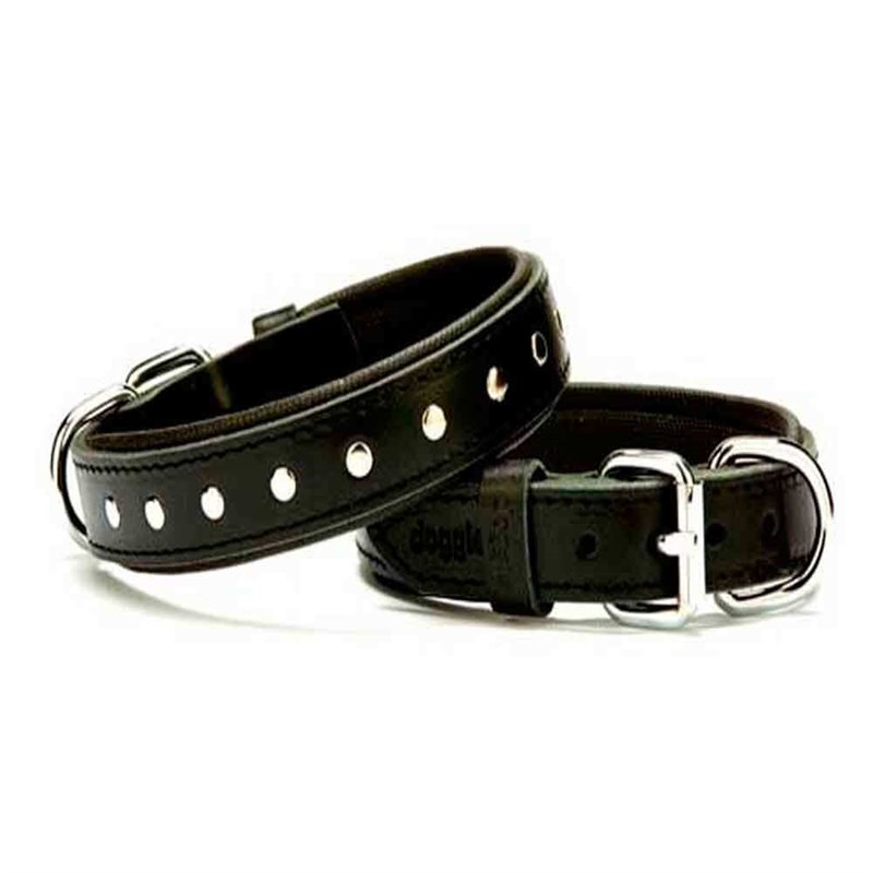 Doggie Comfort Yumuşak Dokulu Rivetli Köpek Boyun Tasması SBT-3511 Siyah 8680782100710 Doggie Köpek Boyun Tasmaları Amazon Pet Center