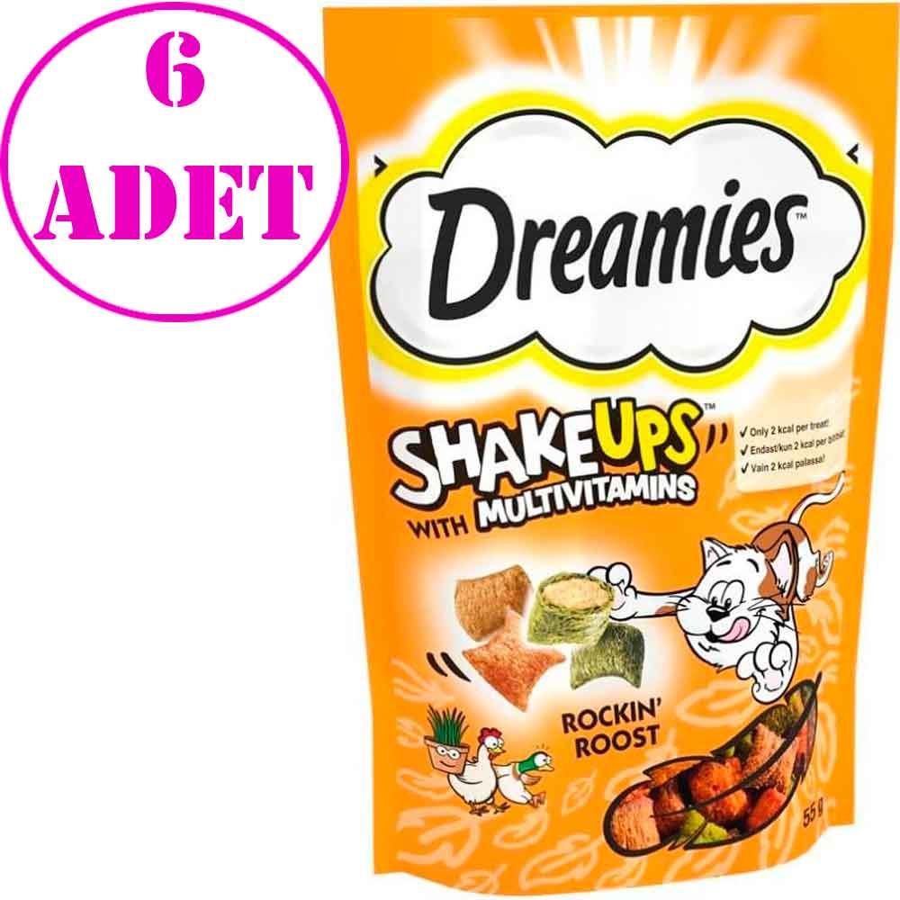Dreamies Kedi Ödülü Shake Ups Rockin Rooster 55 Gr 6 AD 20985004 Amazon Pet Center