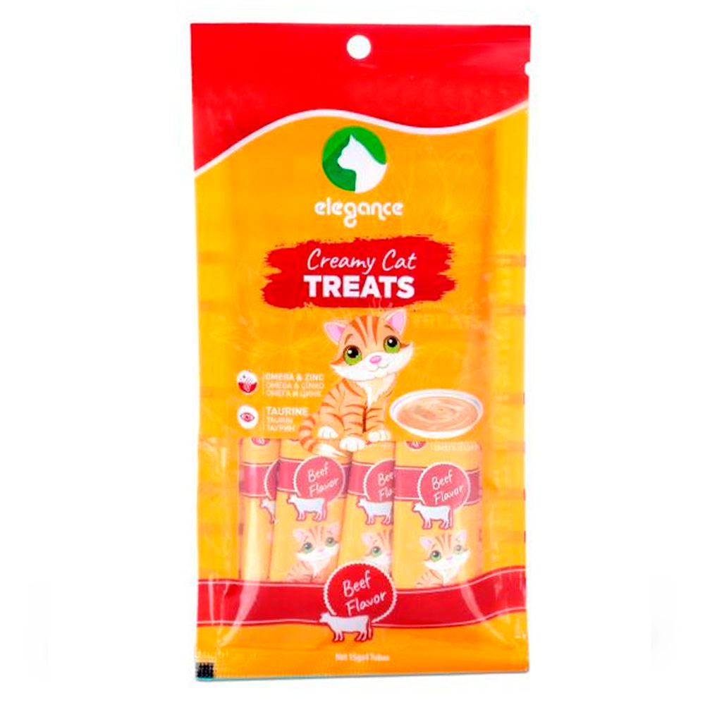 Elegance Creamy Biftekli Kedi Ödülleri 15 Gr x 4 Adet 32132670 Amazon Pet Center