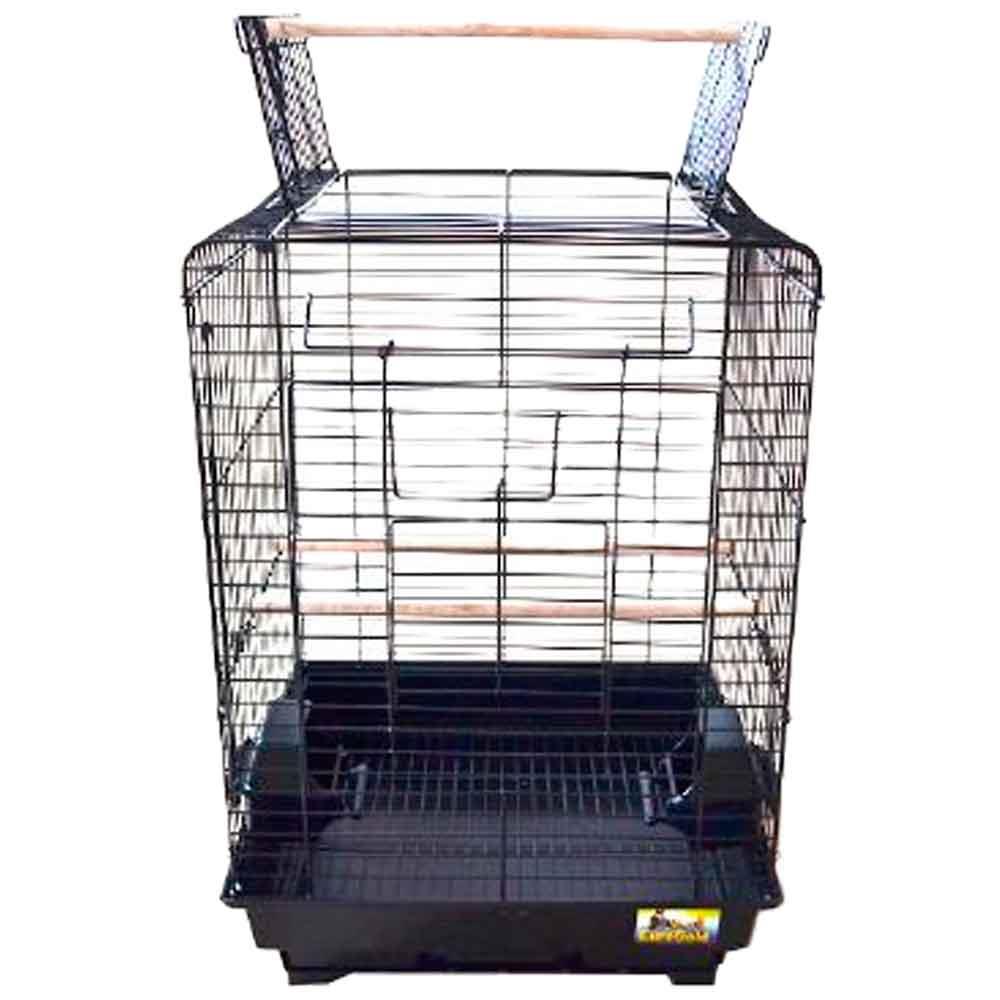 Euro Gold Papağan Kafesi Açılır Çatılı Siyah 1830001087309 Amazon Pet Center