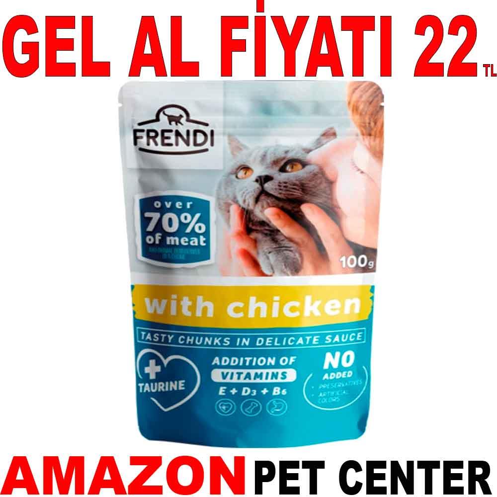 Frendi Kedi Konservesi Tavuklu Soslu 100 Gr 35000884 Amazon Pet Center