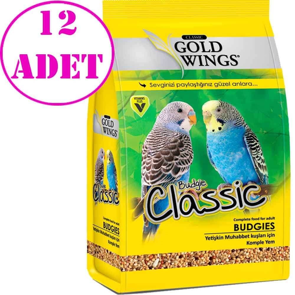 Gold Wings Classic Muhabbet Yemi 400 Gr 12 AD 32108378 Gold Wings Classic Koli Kuş Yemleri Amazon Pet Center