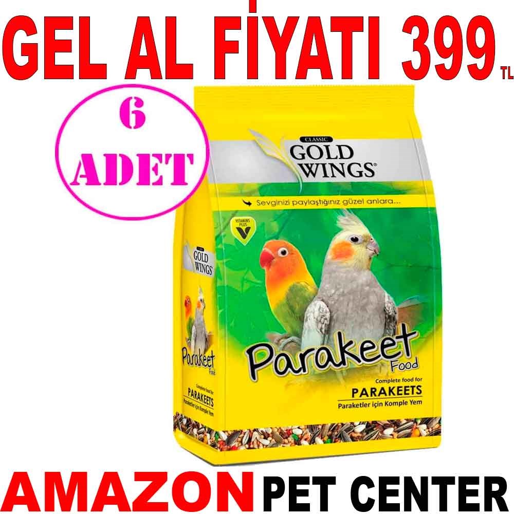 Gold Wings Classic Paraket Papağan Yemi 500 Gr 6 AD Gel Al 18282009 Amazon Pet Center