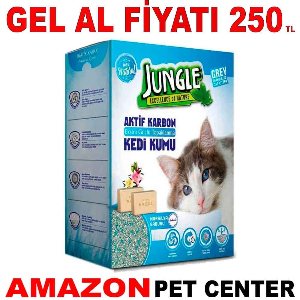 Jungle Aktif Karbon Marsilya Sabunu Kokulu Kedi Kumu 6 Lt Gel Al 18839005 Amazon Pet Center