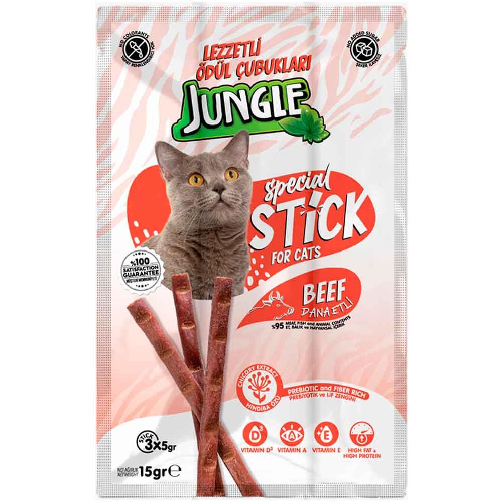 Jungle Kedi Stick Ödül Dana Etli 3x5 Gr 8682631205614 Amazon Pet Center