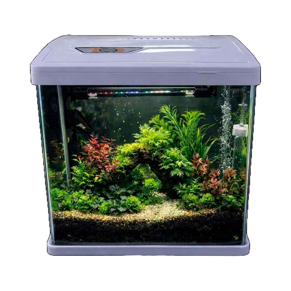 Makro Bombeli İthal Akvaryum Seti Beyaz 28,9 Cm 19 x 29 Cm 35014836 Amazon Pet Center