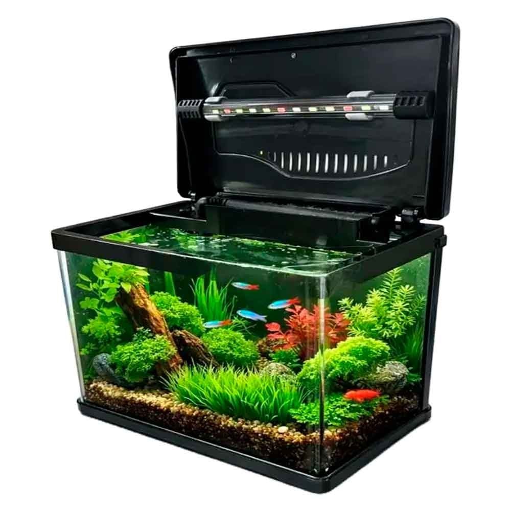 Makro Bombeli İthal Akvaryum Seti Siyah 23,8 Cm 16,1 x 26,5 Cm 8690000000913 Amazon Pet Center