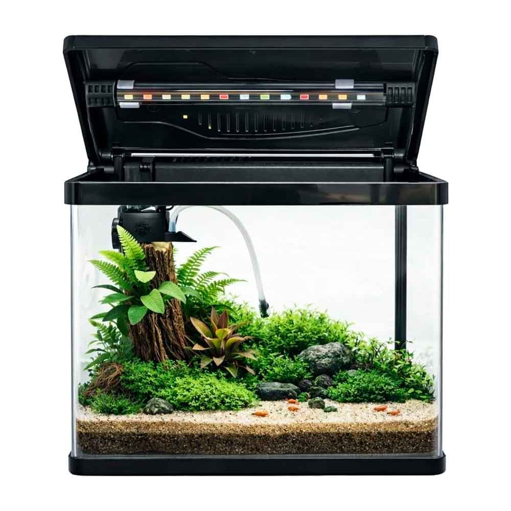 Makro Bombeli İthal Akvaryum Seti Siyah 28,9 Cm 19 x 29 Cm 35014850 Amazon Pet Center