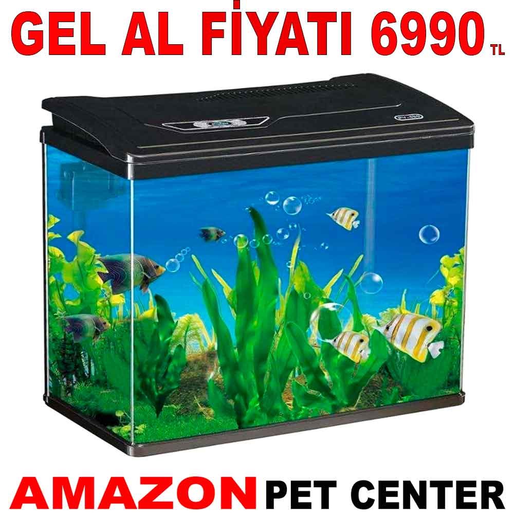 Makro İthal Akvaryum Seti Siyah 58 Cm 29 x 57 Cm Bombeli Gel Al 35014928 Amazon Pet Center