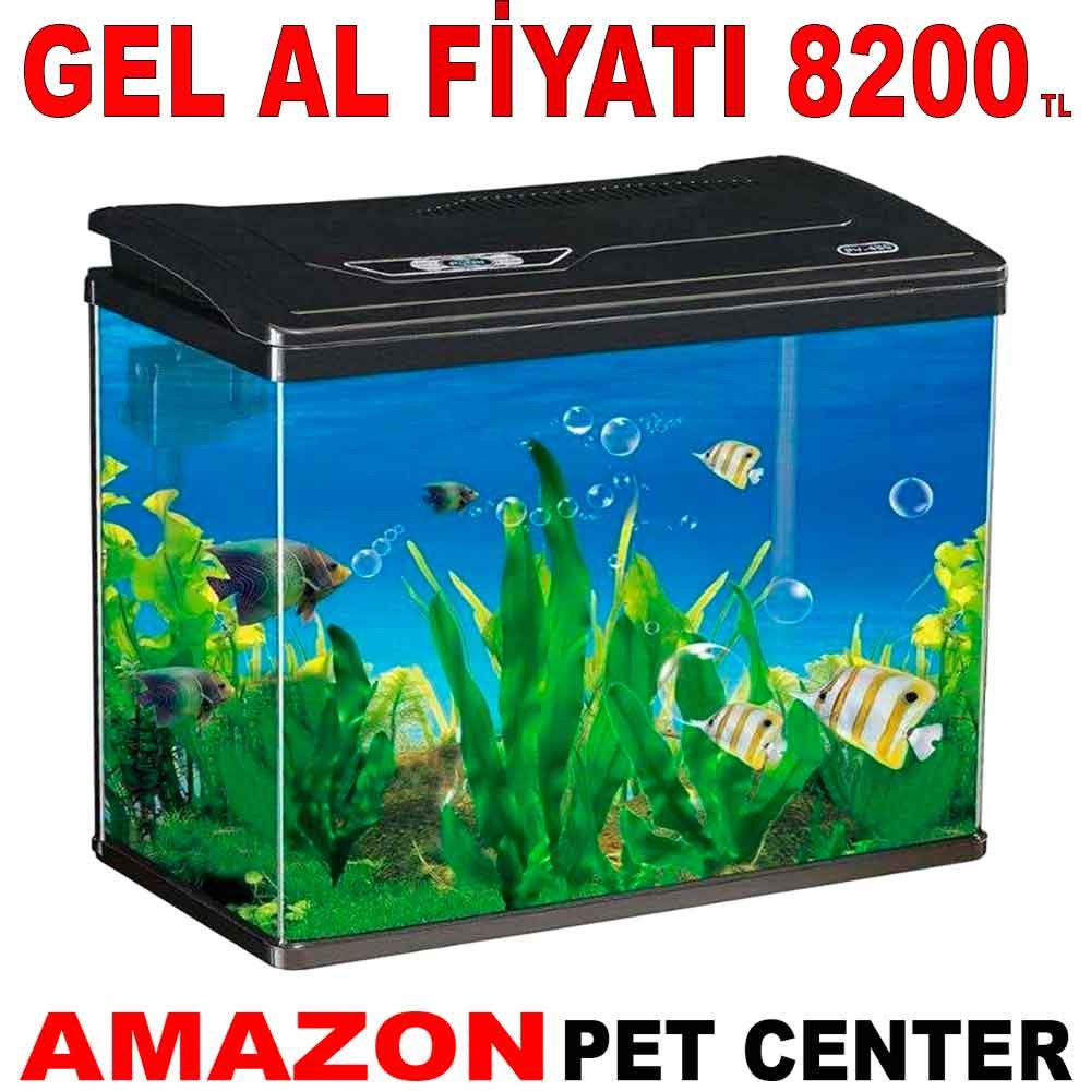 Makro İthal Akvaryum Seti Siyah 60,5 Cm 320 x 540 Mm Bombeli Gel Al 35014904 Amazon Pet Center