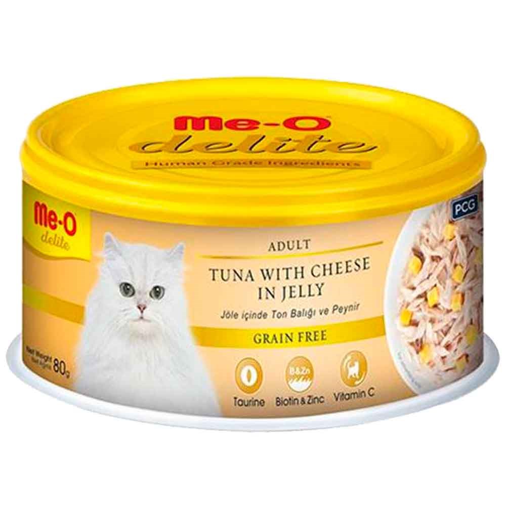 Meo Delite Ton Balıklı ve Peynirli Tahılsız Yetişkin Kedi Konservesi 80 Gr 8850477024380 ME-O Yetişkin Kedi Konserve Mamaları Amazon Pet Center