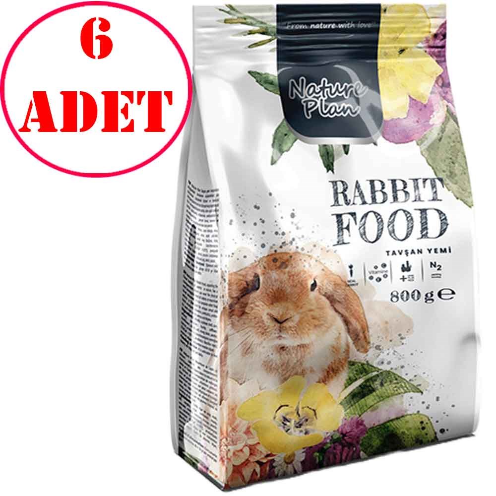 Nature Plan Premium Tavşan Yemi 800 Gr 6 AD 35008262 Amazon Pet Center