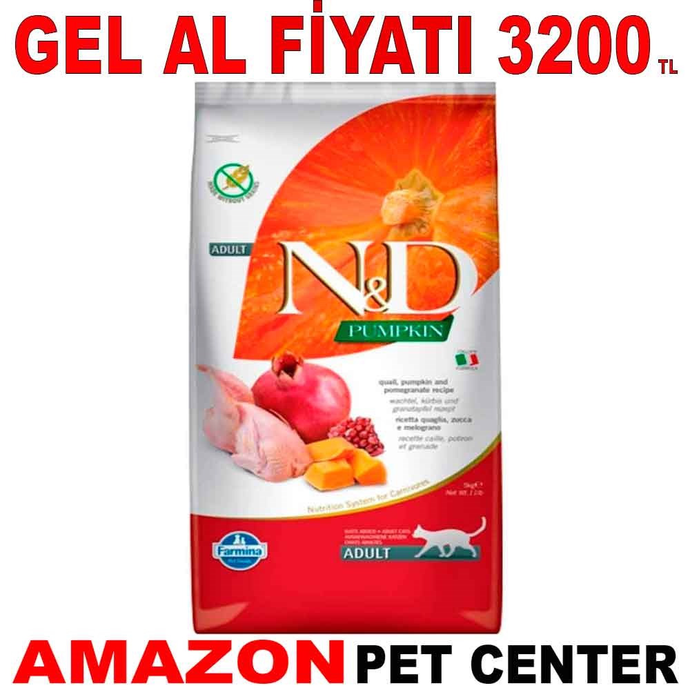 ND Kedi Maması Balkabaklı Bıldırcınlı Narlı 5 Kg Gel Al 18630008 Amazon Pet Center