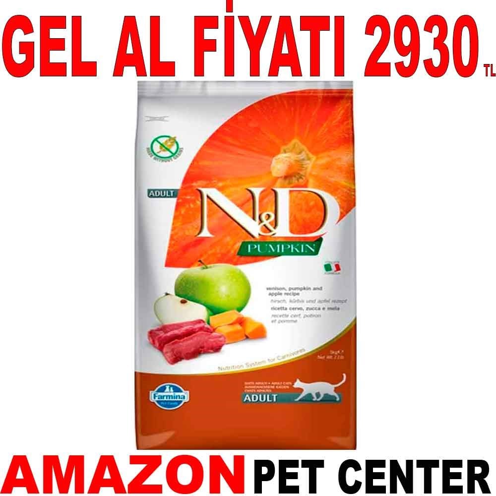 ND Kedi Maması Balkabaklı Geyik Etli Elmalı 5 Kg Gel Al 18635003 Amazon Pet Center