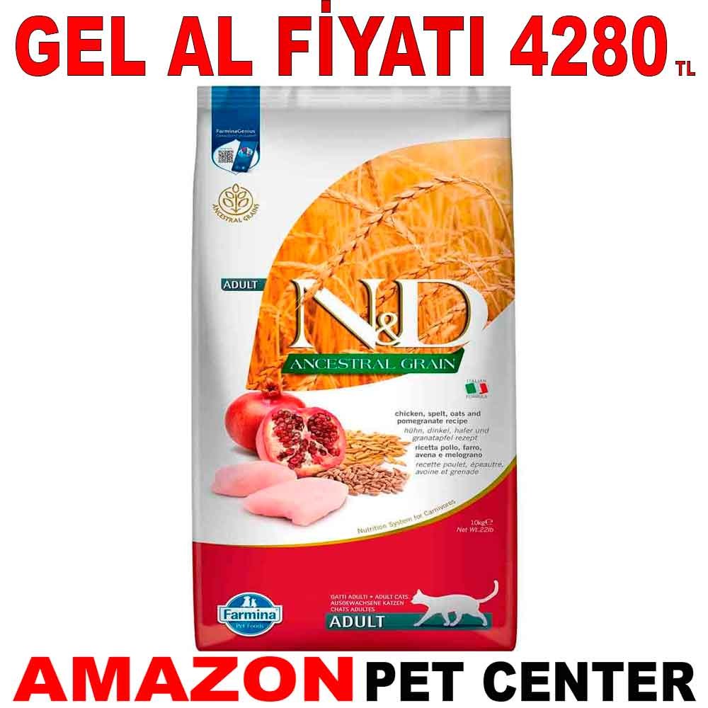 ND Kedi Maması Tavuklu ve Narlı Düşük Tahıllı 10 Kg Gel Al 20009007 Amazon Pet Center