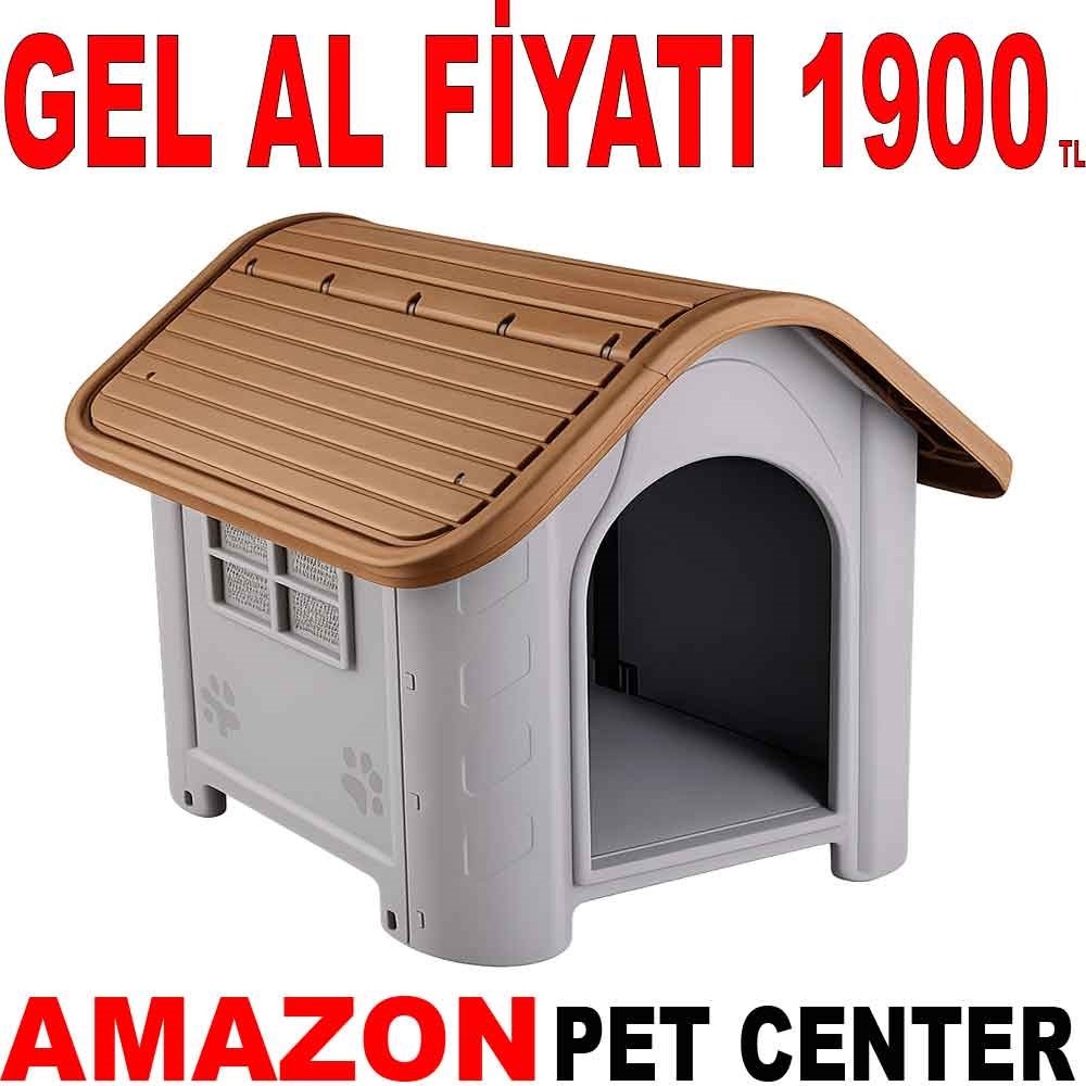 Petjoy Plastik Köpek Kulübesi Açık Kahverengi Gel Al 35013129 Amazon Pet Center
