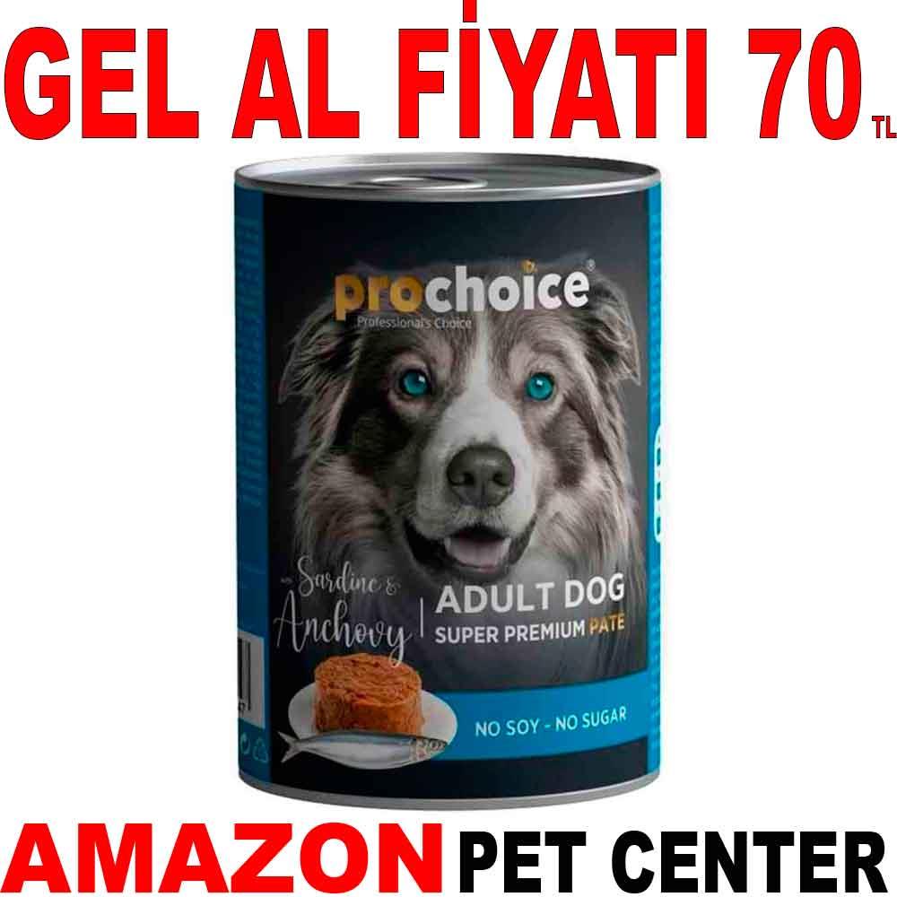 Pro Choice Köpek Konservesi Sardalya ve Hamsili Pate 400 Gr Gel Al 21665004 Amazon Pet Center