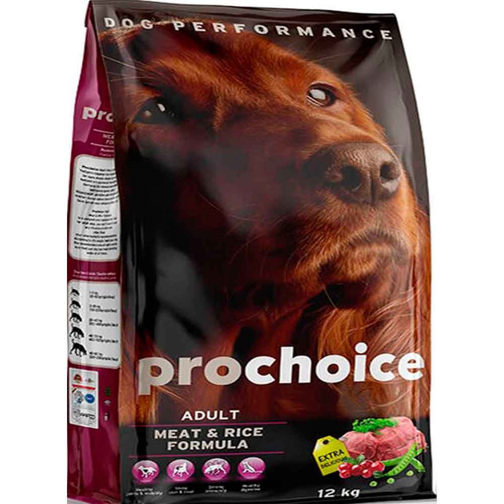 Pro Choice Meat Etli ve Pirinçli Köpek Maması 12 Kg 8681465601104 Pro Choice Yetişkin Köpek Mamaları Amazon Pet Center