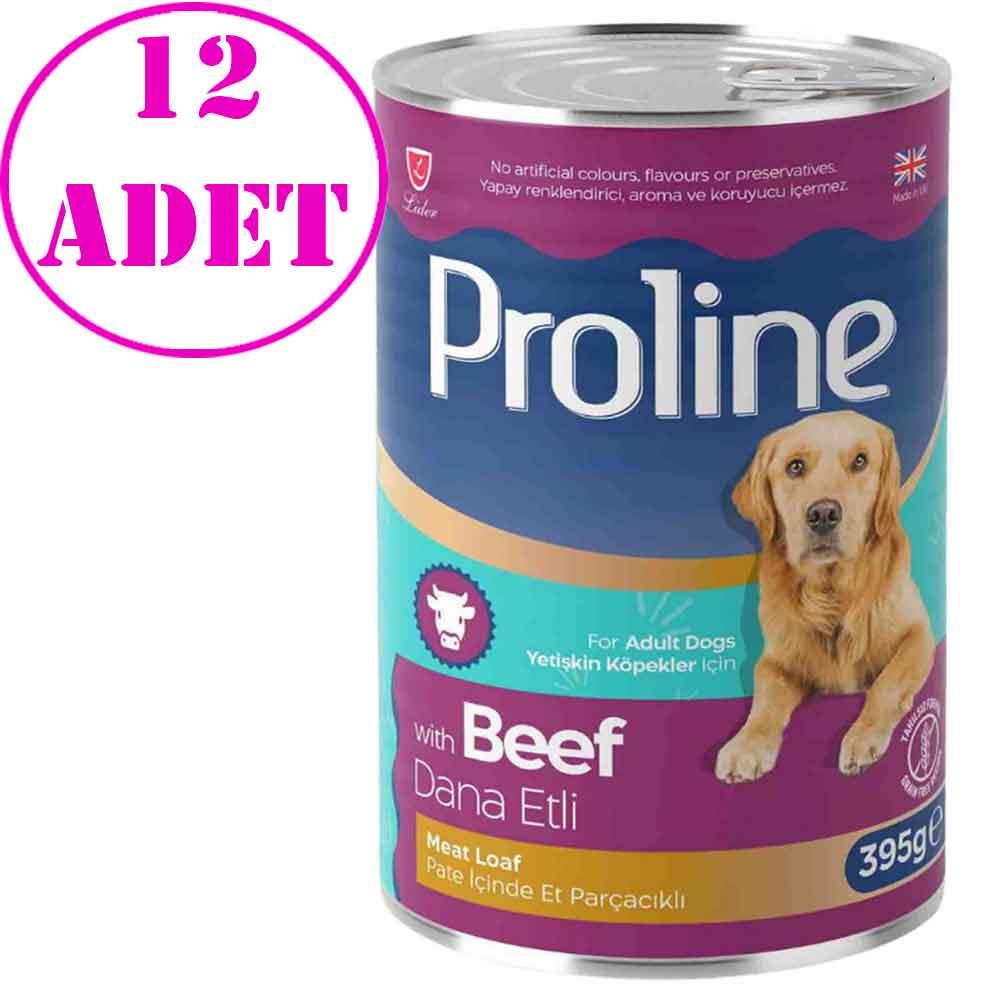 Pro Line Dana Etli Pate Köpek Konserve Maması 395 Gr 12 AD 20569006 Amazon Pet Center