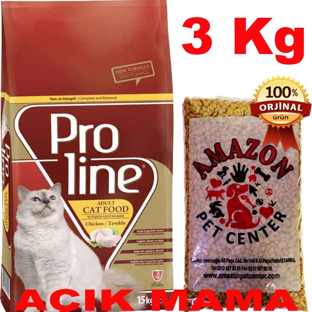 Pro Line Tavuklu Kedi Maması Açık 3 Kg 32117486 Amazon Pet Center