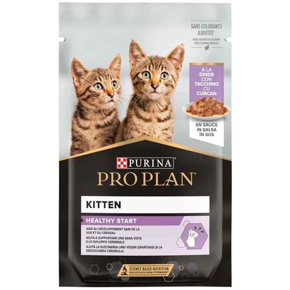 Pro Plan Kitten Hindi Etli Pouch Yavru Kedi Konservesi 85 Gr 8445290658319 Amazon Pet Center