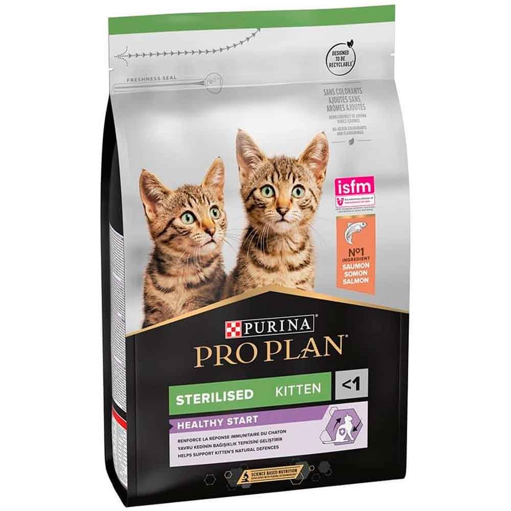 Pro Plan Sterilised Kitten Somonlu Kısır Yavru Kedi Maması 3 Kg 7613037684339 Amazon Pet Center