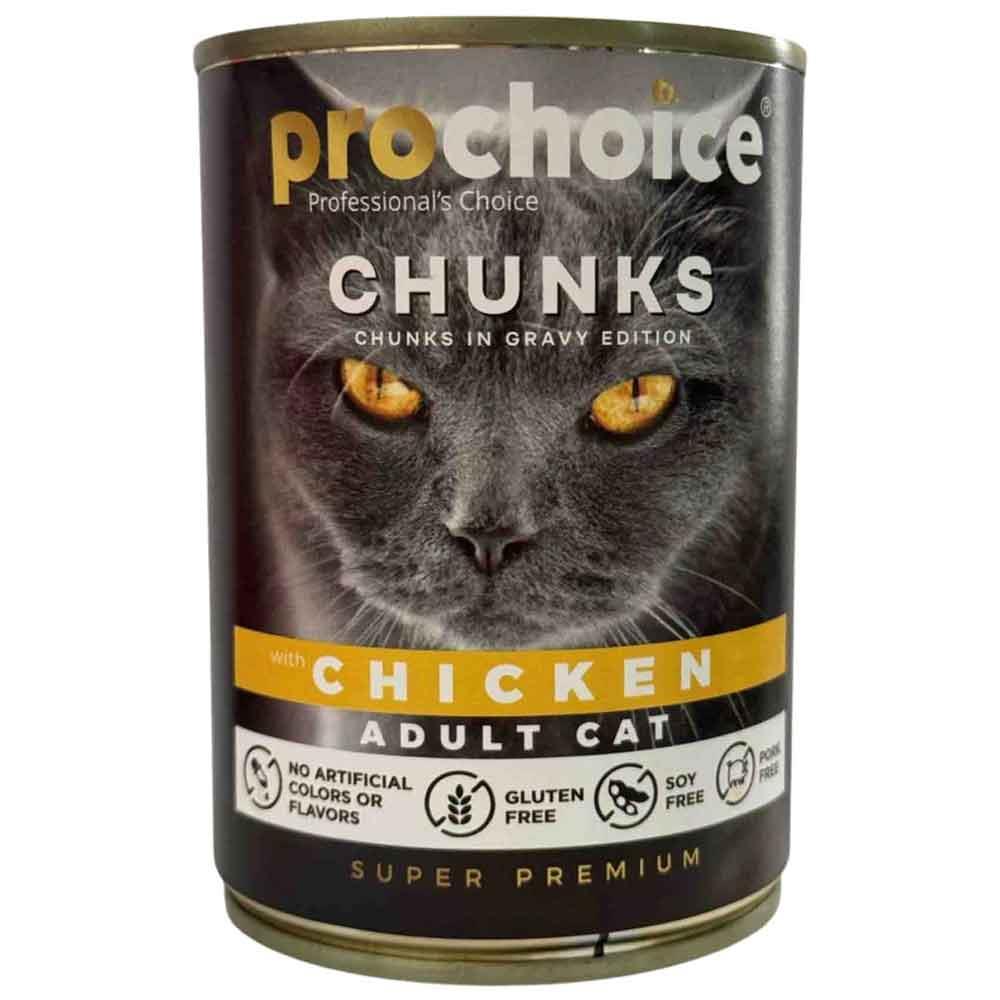 ProChoice Tavuk Parçalı Gravy Yetişkin Kedi Konservesi 400 Gr 8681465605287 Amazon Pet Center
