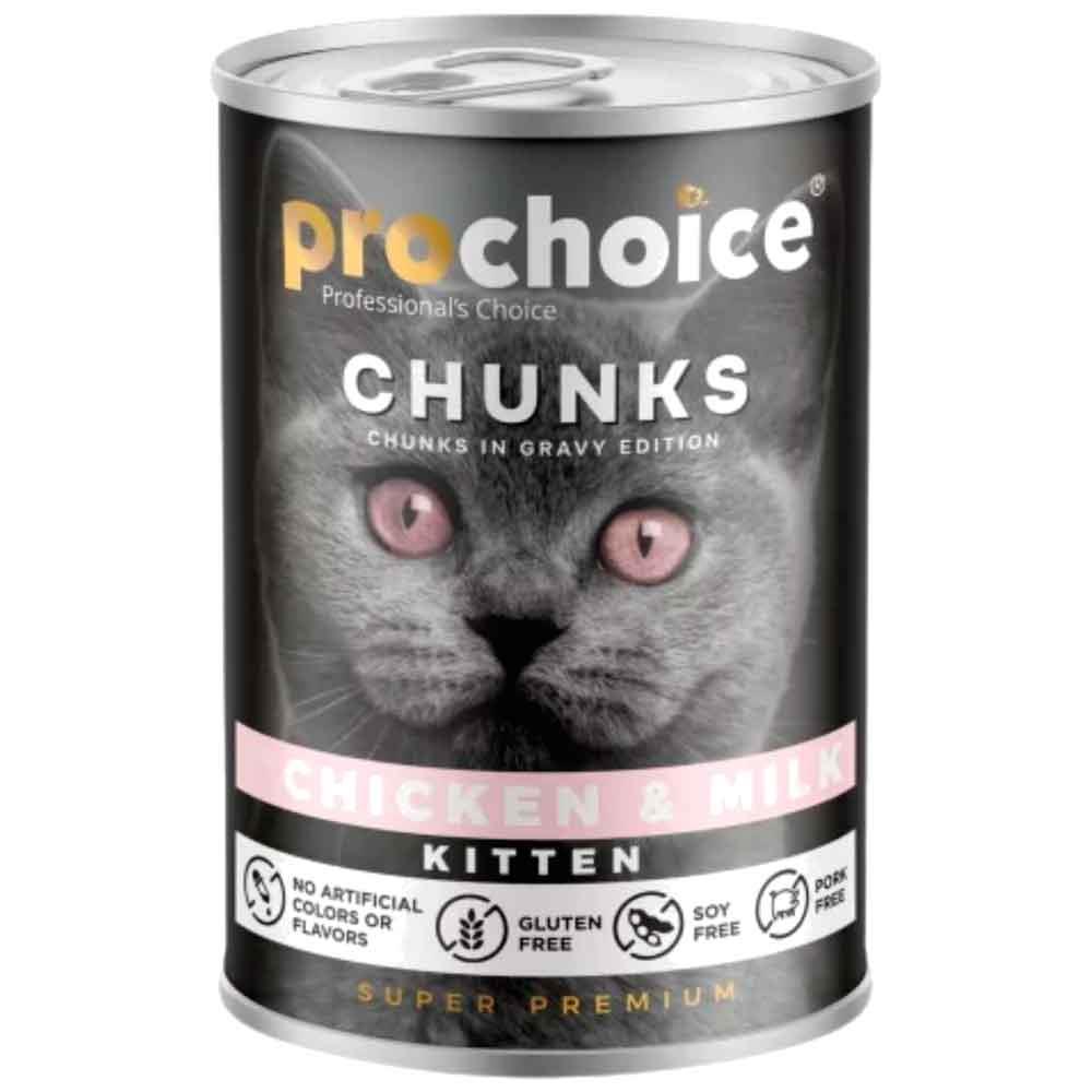ProChoice Tavuklu ve Sütlü Gravy Soslu Yavru Kedi Konservesi 400 Gr 8681465605997 Amazon Pet Center