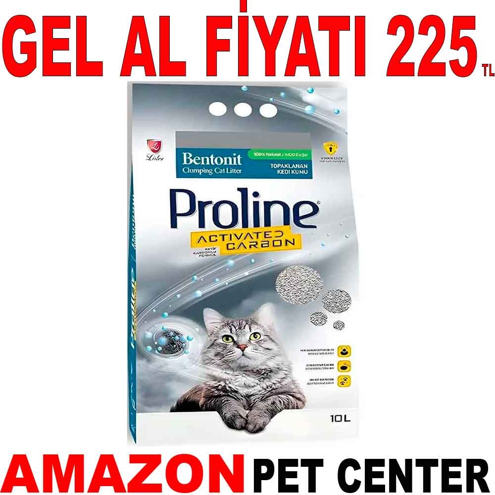 ProLine Aktif Karbonlu Bentonit Kedi Kumu 10 Lt Gel Al 19061009 Amazon Pet Center