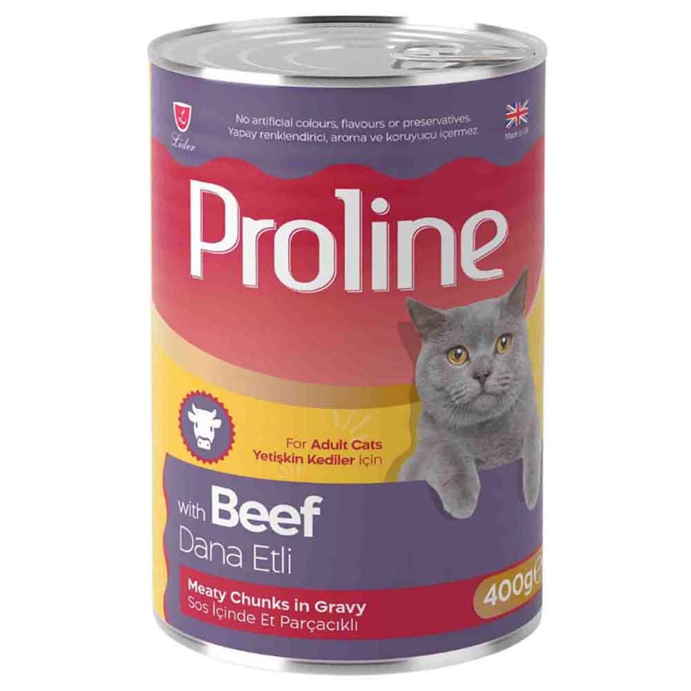 Proline Kedi Konserve Maması Biftekli 400 Gr 8698995031981 Amazon Pet Center