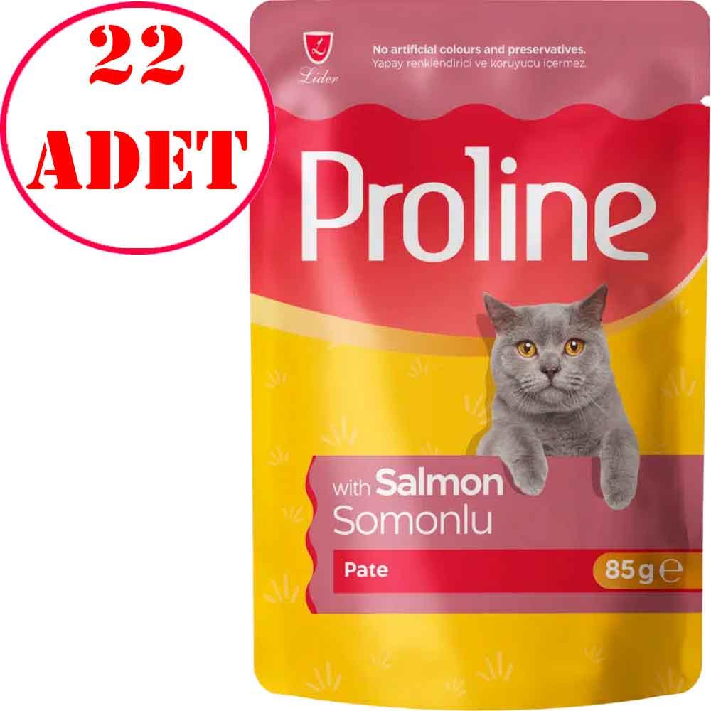 Proline Pate Somonlu Kedi Pouch Yaş Mama 85 Gr 22 AD 35006589 Amazon Pet Center