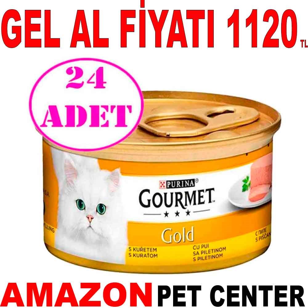 Proplan Gourmet Kıyılmış Tavuklu Kedi Konservesi 85 Gr 24 Ad Gel Al 18489002 Amazon Pet Center