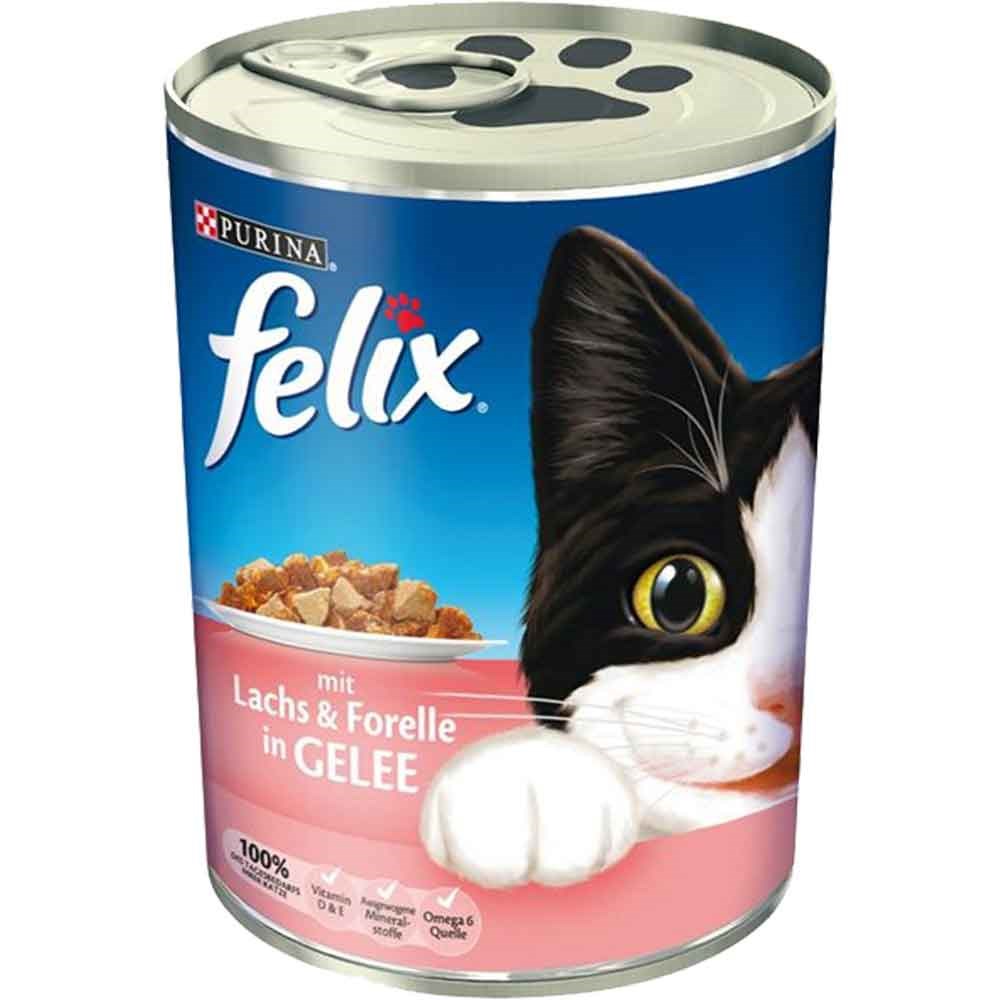 Purina Felix Alabalık Somonlu Kedi Konservesi 400 Gr 4000487599000 Felix Yetişkin Kedi Konserve Mamaları Amazon Pet Center