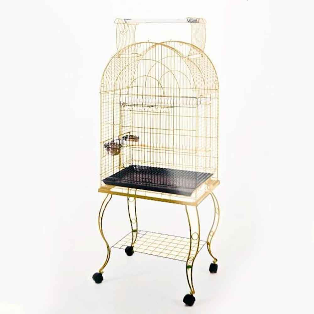 QH Papağan Kafesi Sehpalı Gold 63 x 44 x 137 cm 21979002 Amazon Pet Center