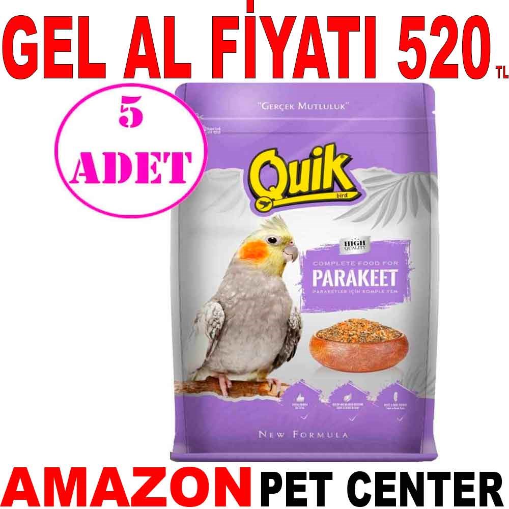 Quik Paraket Papağan Yemi 750 Gr 5 AD Gel Al 19280004 Amazon Pet Center