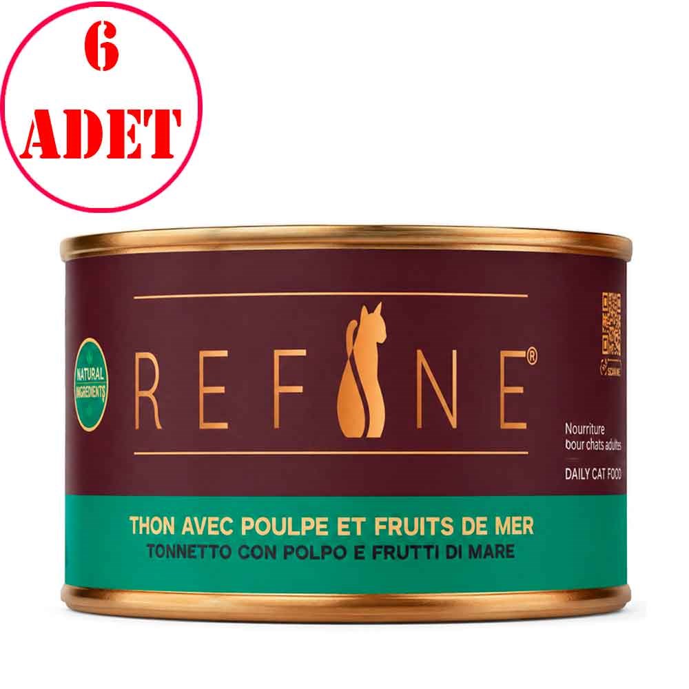 Refine Home Cooking Kedi Konservesi Ahtapot Deniz Ürünleri ve Ton Balıklı 80 Gr 6 Ad 35012788 Amazon Pet Center