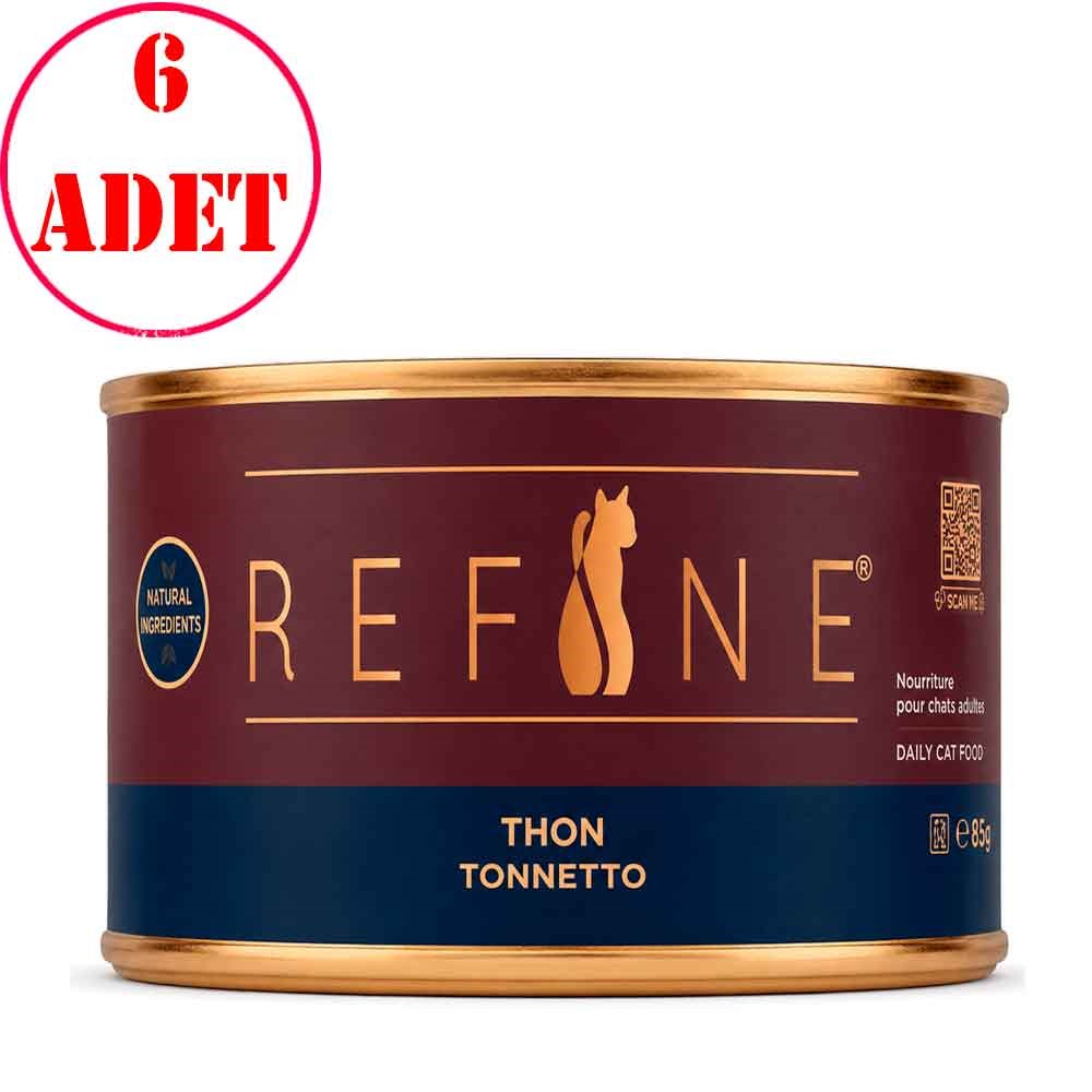 Refine Kedi Konservesi Ton Balıklı 85 Gr 6 Ad 35012801 Amazon Pet Center
