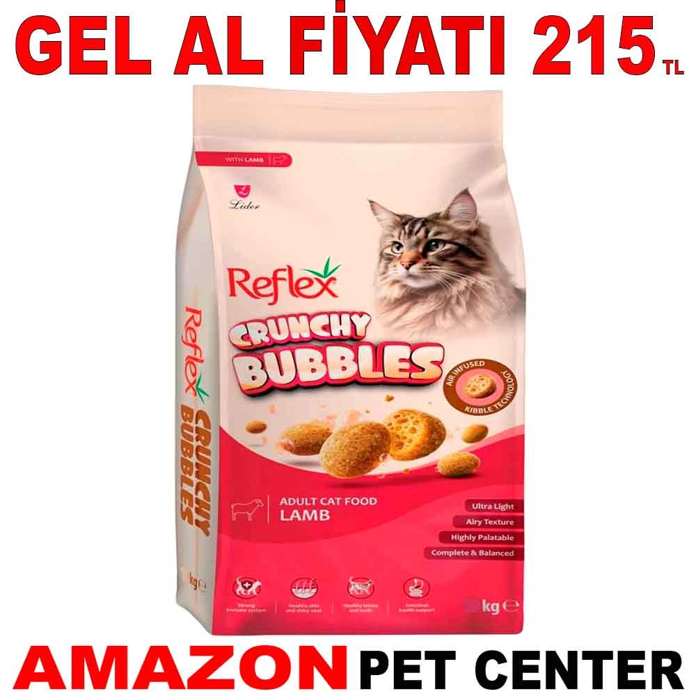 Reflex Crunchy Bubbles Kuzu Etli Yetişkin Kedi Maması 1 Kg Gel Al 35015260 Amazon Pet Center
