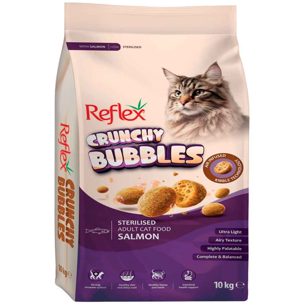Reflex Crunchy Bubbles Somonlu Kısırlaştırılmış Kedi Maması 10 Kg 8698995040372 Amazon Pet Center