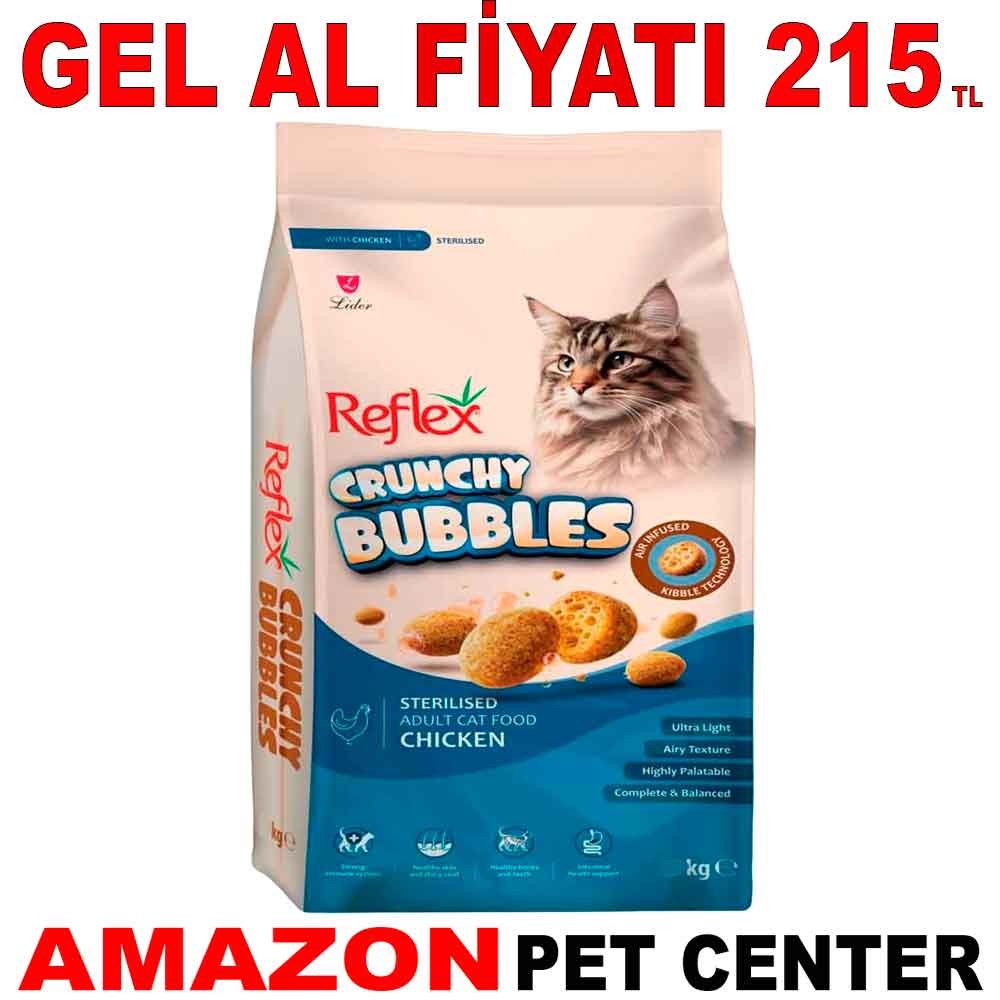 Reflex Crunchy Bubbles Tavuklu Kısırlaştırılmış Kedi Maması 1 Kg Gel Al 35015277 Amazon Pet Center