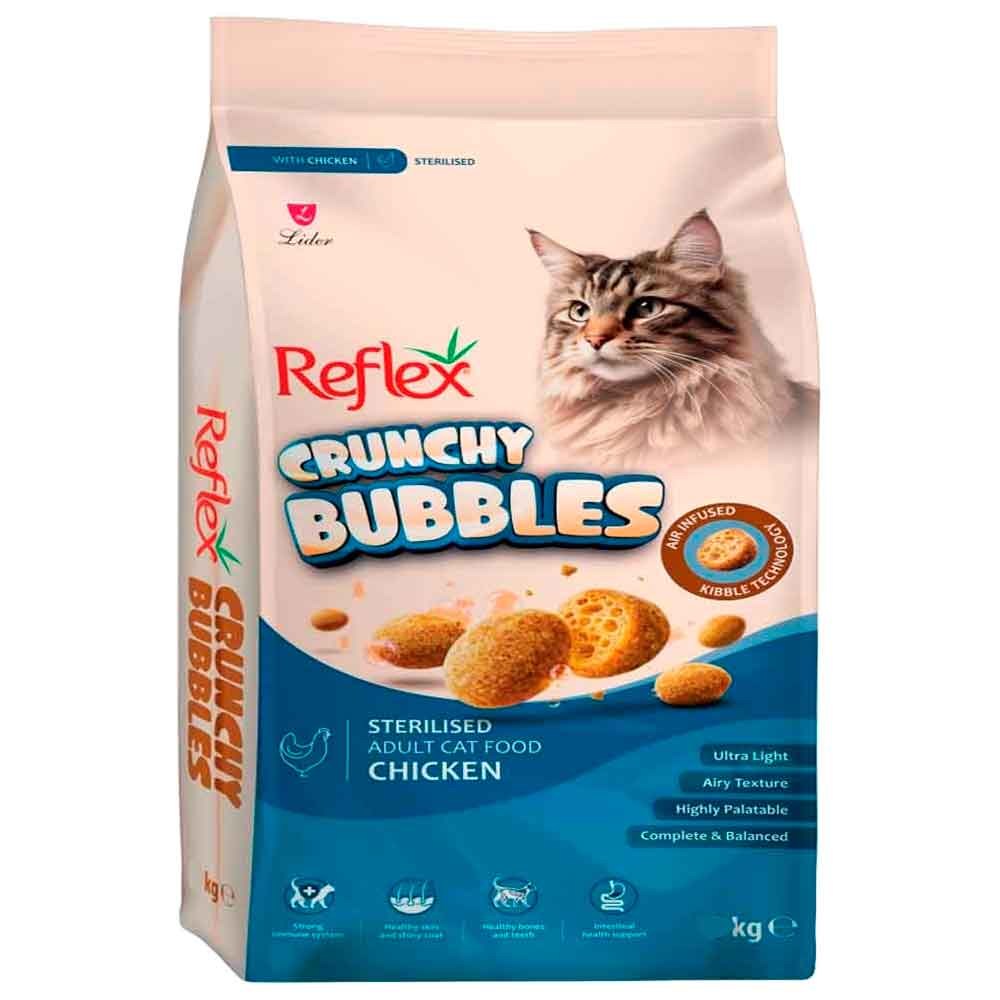 Reflex Crunchy Bubbles Tavuklu Kısırlaştırılmış Kedi Maması 1 Kg 8698995040457 Amazon Pet Center