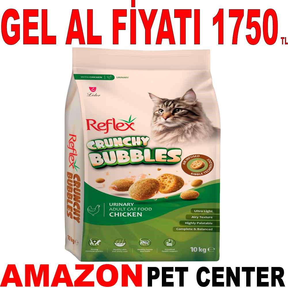 Reflex Crunchy Bubbles Üriner Sistem Tavuklu Yetişkin Kedi Maması 10 Kg Gel Al 35013693 Amazon Pet Center
