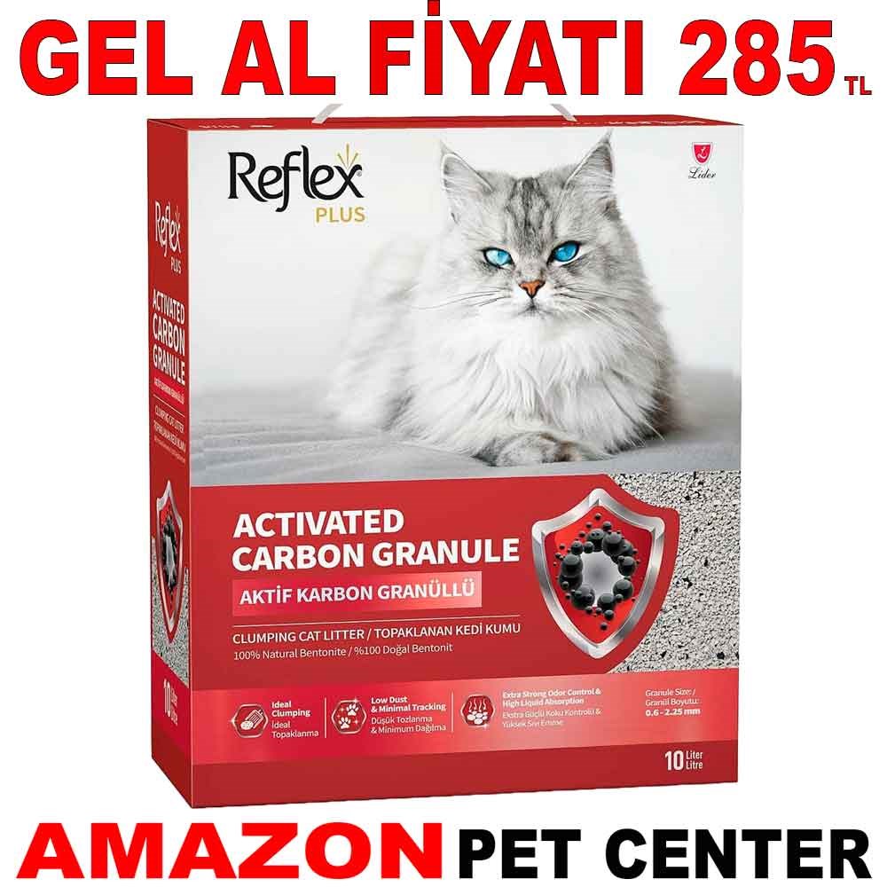 Reflex Kedi Kumu Granül Aktif Karbonlu Topaklanan 10 Lt Gel Al 18925005 Amazon Pet Center