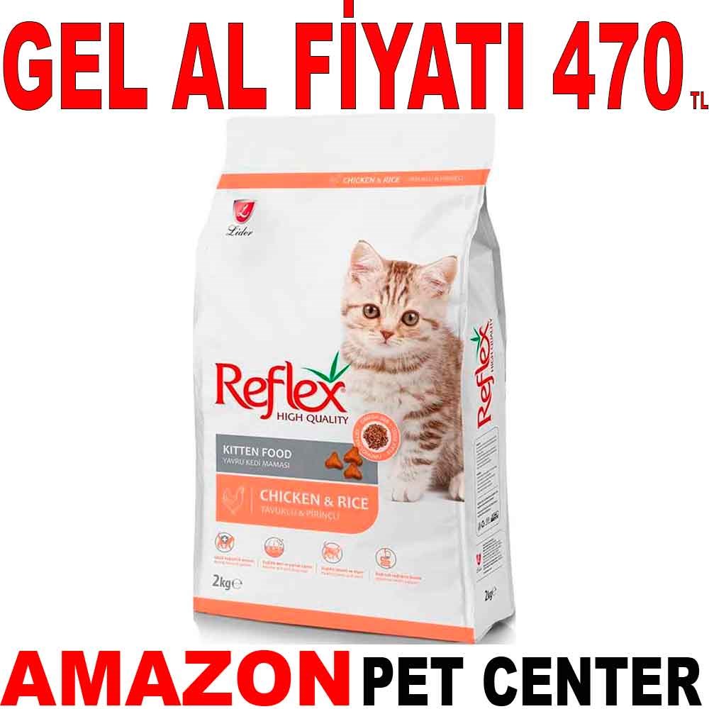 Reflex Kitten Tavuklu Yavru Kedi Maması 2 Kg Gel Al 21499005 Amazon Pet Center