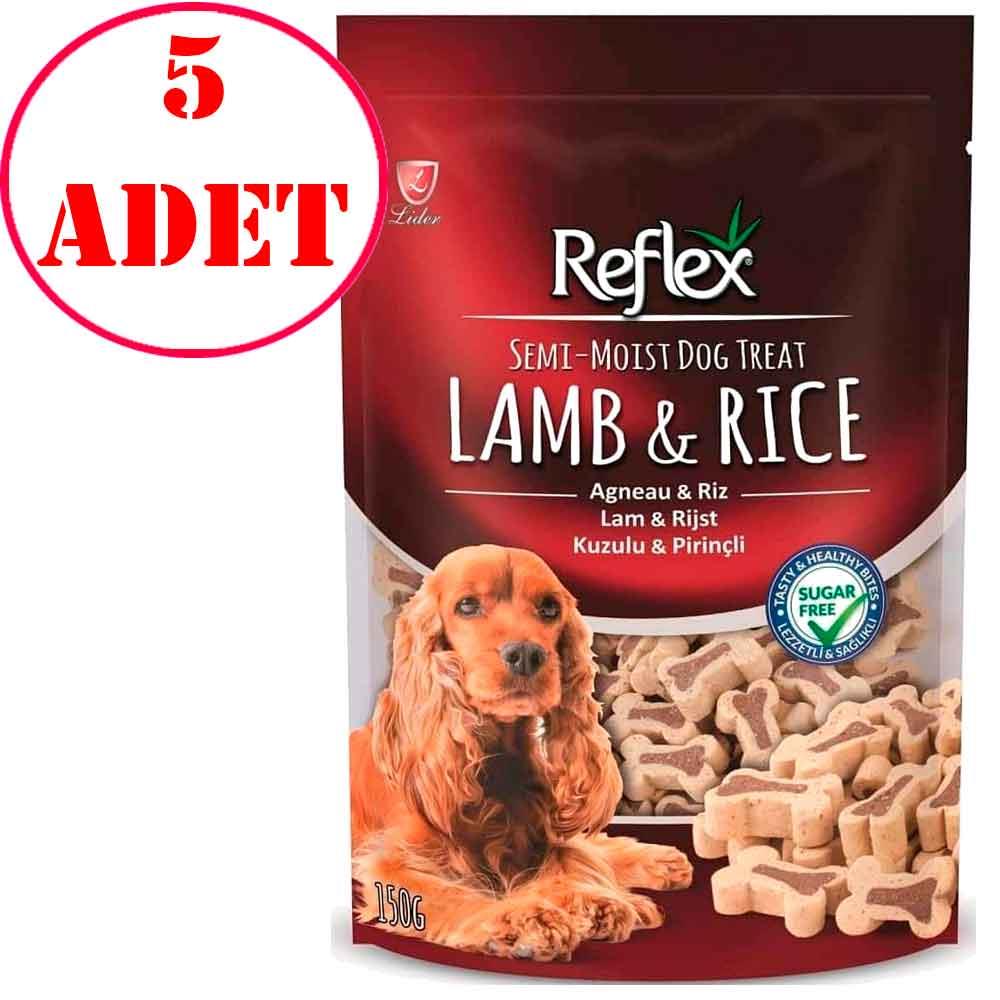 Reflex Kuzulu ve Pirinçli Yumuşak Köpek Ödülü 150 Gr 5 AD 35005544 Amazon Pet Center
