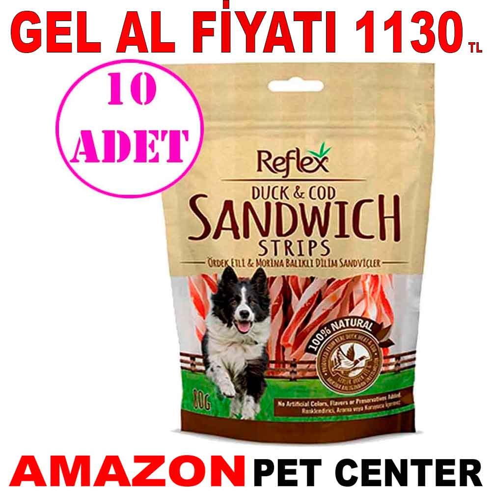 Reflex Ördek Sandviç Çubuk 80 Gr 10 AD Gel Al 19674001 Amazon Pet Center