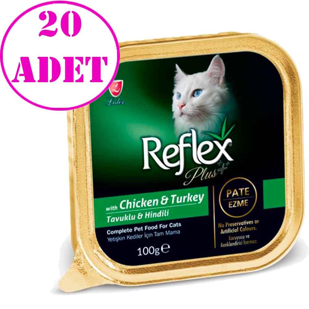 Reflex Pate Tavuk ve Hindili Kedi Konservesi 100 Gr 20 AD 17769006 Amazon Pet Center